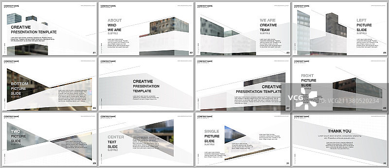 演示设计作品集模板图片素材