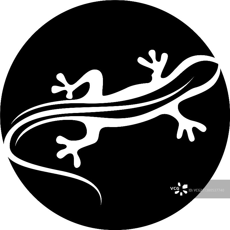 蜥蜴符号图标图片素材