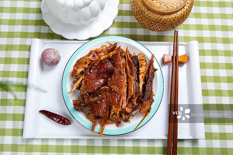 美味好吃的手撕兔肉图片素材