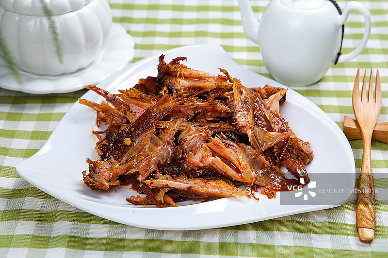 美味好吃的手撕兔肉图片素材