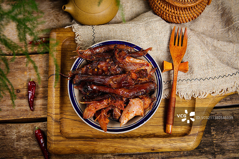 美味好吃的手撕兔肉图片素材