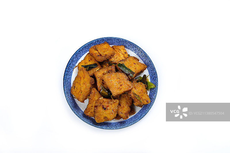 蒜苗炒臭豆腐图片素材