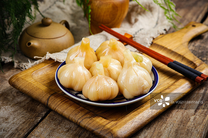 开胃糖醋蒜图片素材