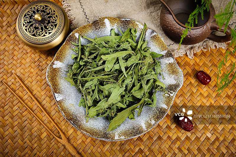 养生甜菊叶图片素材