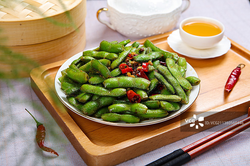 下饭五香毛豆图片素材