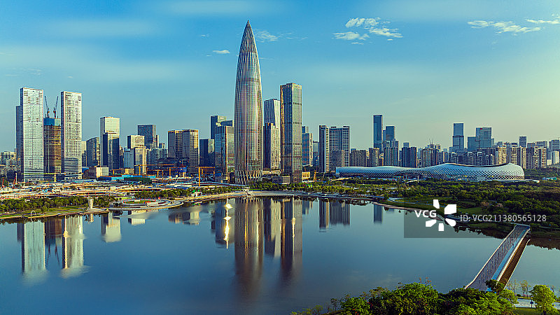 清晨的人才公园图片素材