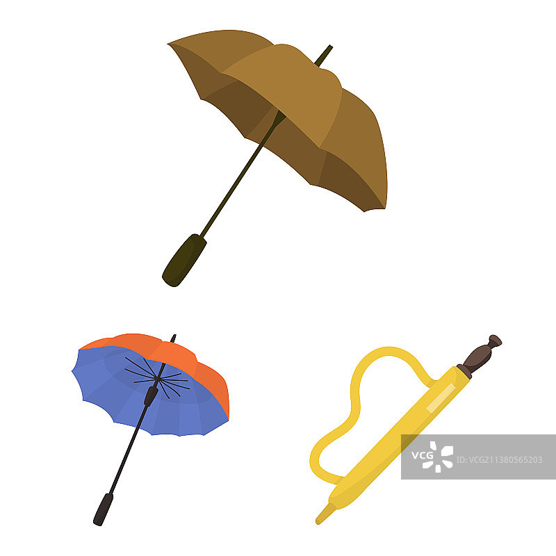 雨伞和雨水标志图片素材