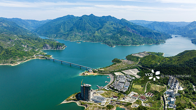 风光旖旎千峡湖图片素材