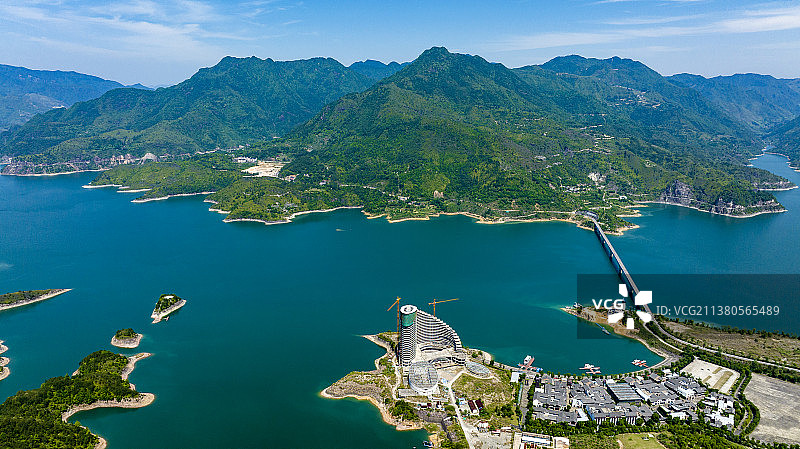 风光旖旎千峡湖图片素材