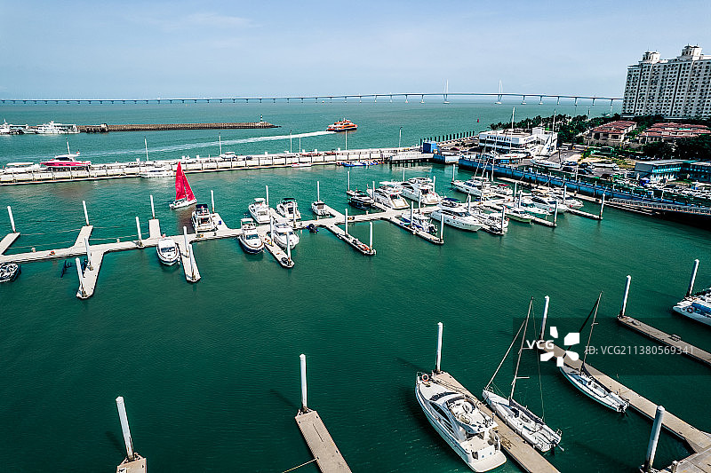 珠海九州港游艇码头图片素材