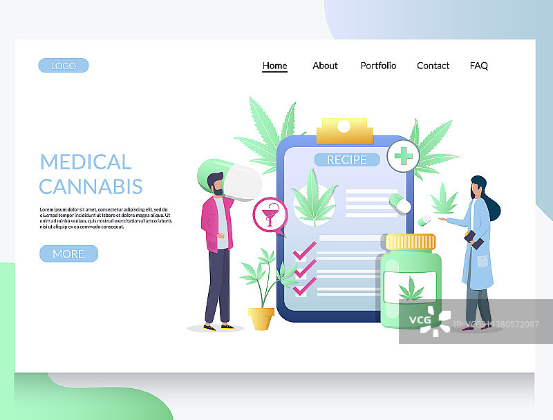医用大麻网站登录页面图片素材