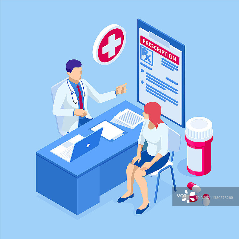 工作中提供在线医疗服务的医生图片素材