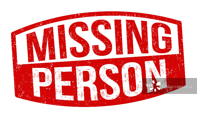 失踪人员标志或印章图片素材