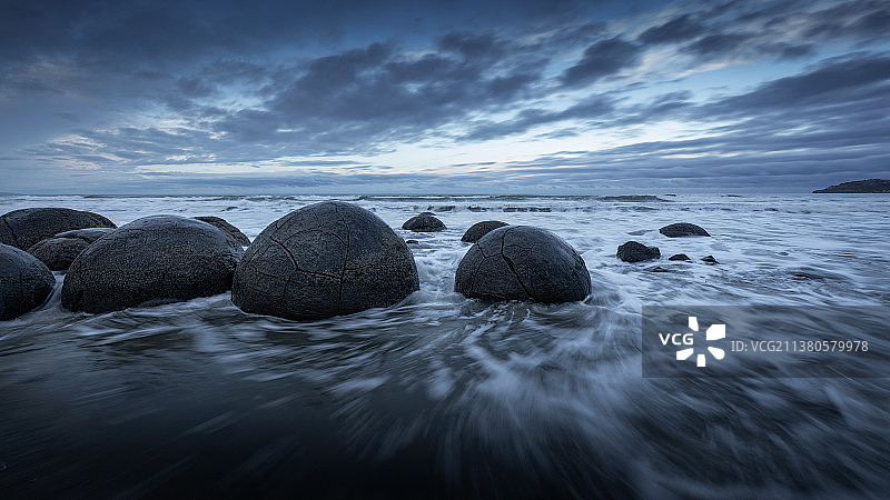 摩拉基大圆石 Moeraki Rocks图片素材