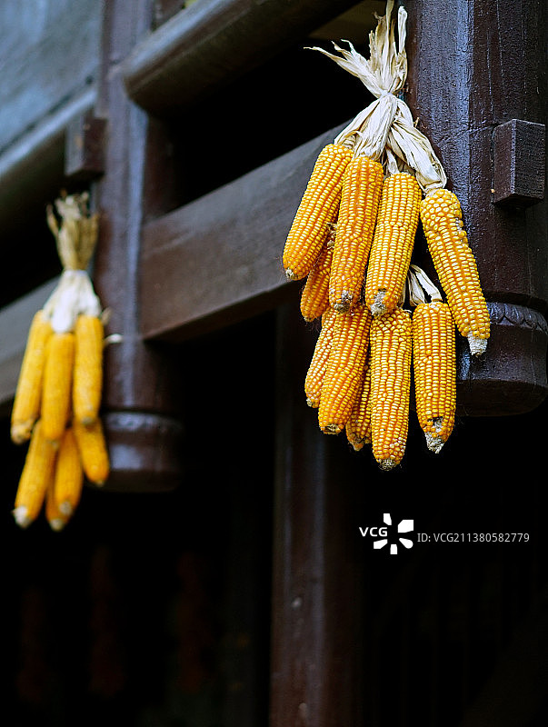 民俗村秋收晒秋场景图片素材