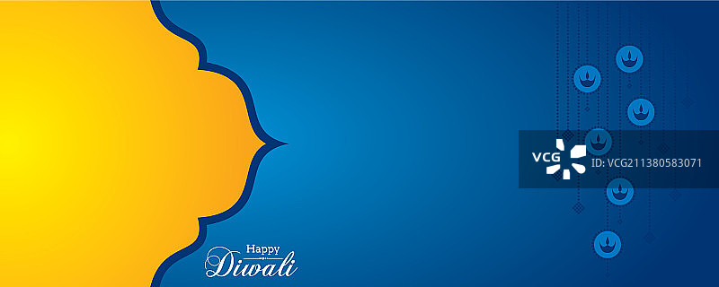 排灯节快乐祝福图片素材