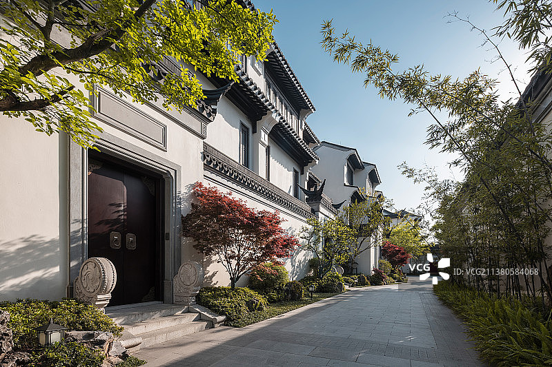 中式园林住宅别墅图片素材