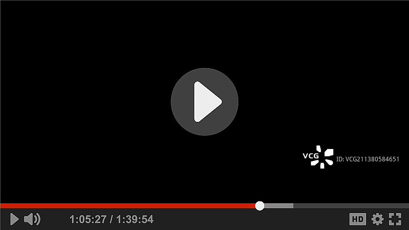 网页媒体视频播放器界面图片素材