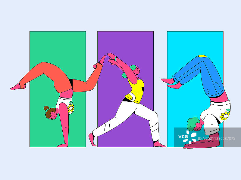 锻炼健康跑步矢量互联网运营插画图片素材