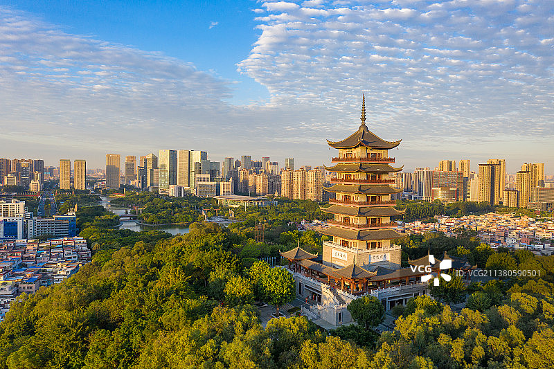 广东佛山南海地标魁星阁图片素材