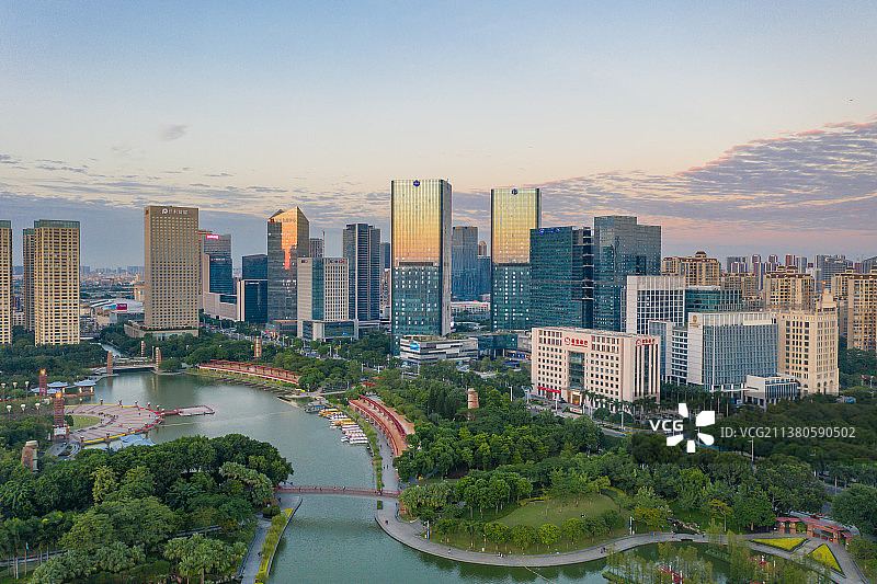 广东佛山市中心千灯湖图片素材