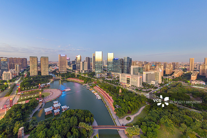 广东佛山南海区中心千灯湖图片素材