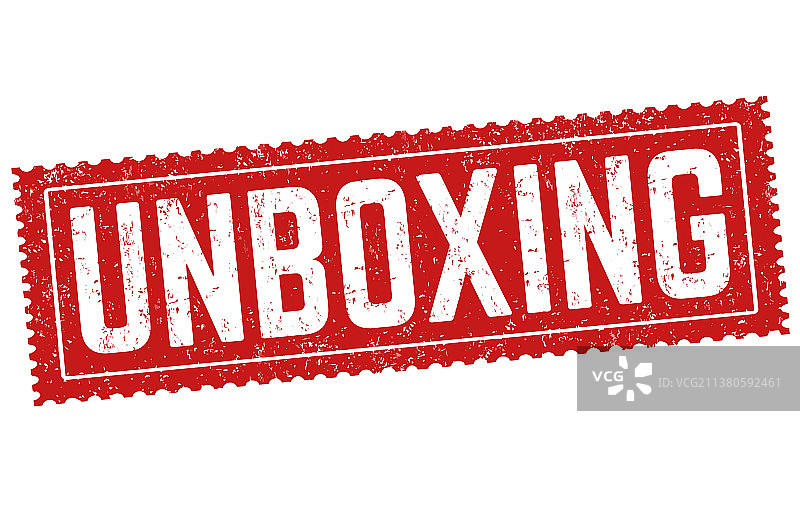 开箱标志或印章图片素材