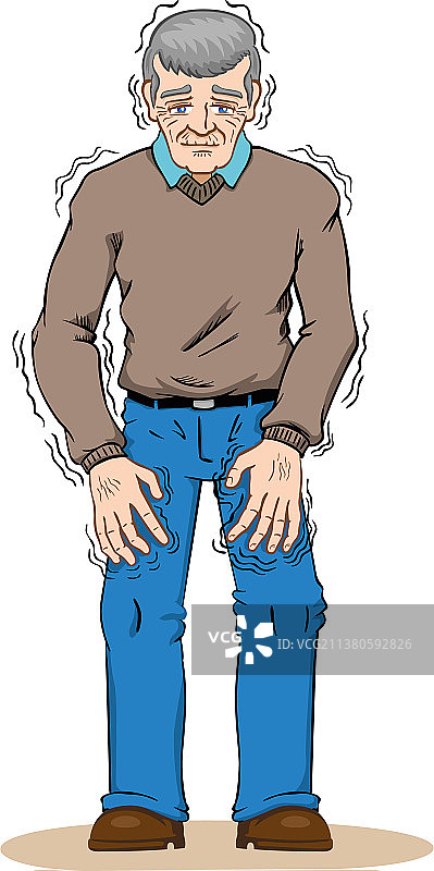 老年人帕金森症状图片素材