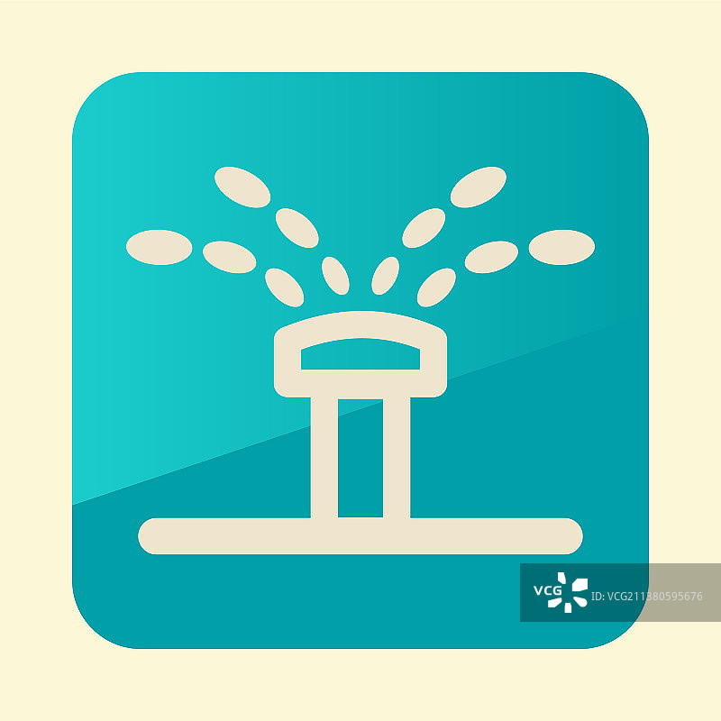 喷水灭火装置灌溉扁平图标图片素材