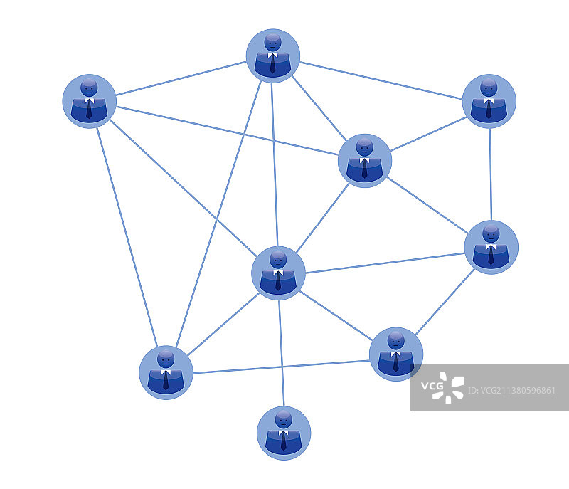 人体轮廓团队与连接图标图片素材