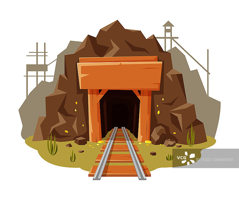 白色背景上的金矿图片素材