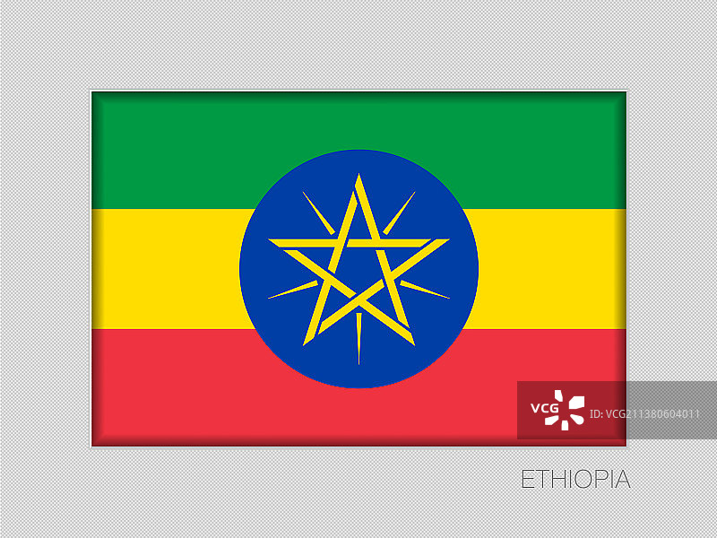 宽高比为2的埃塞俄比亚国旗图片素材