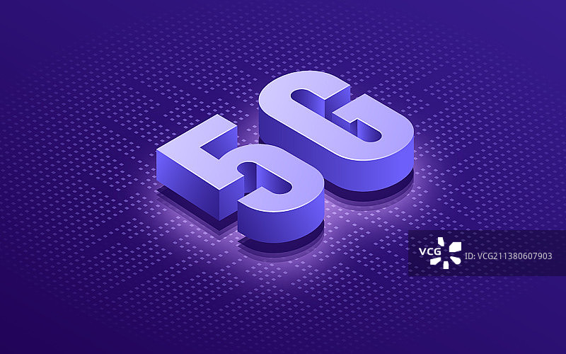 5G无线网络技术2.5D图图片素材