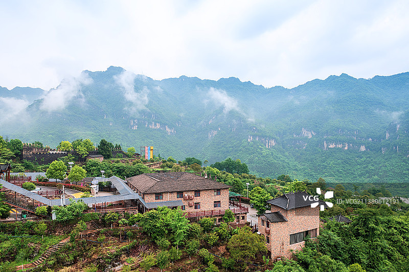 湖北宜昌三峡富裕山景区图片素材