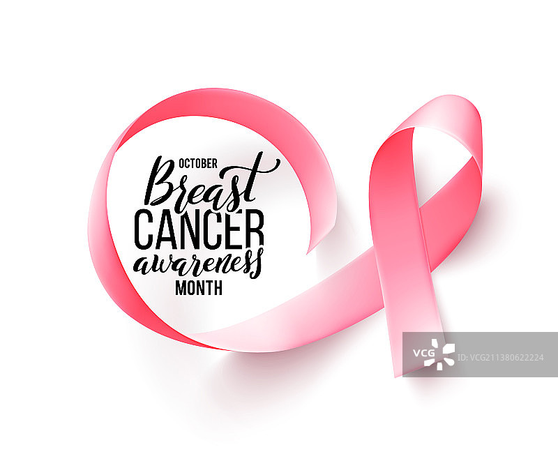 世界乳腺癌防治粉红丝带标志图片素材