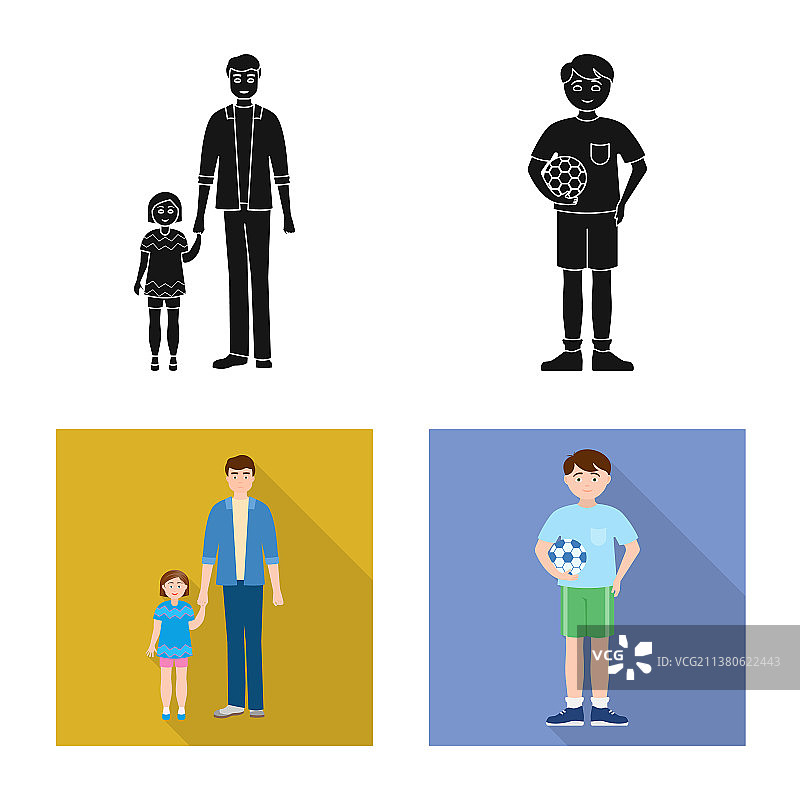 独立元素：人物和头像标志集图片素材