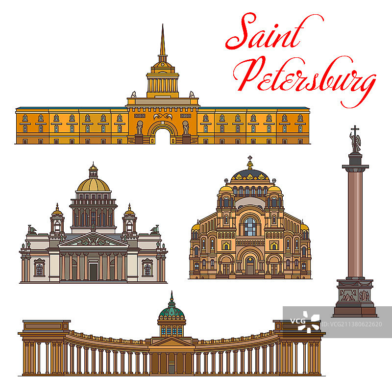 圣彼得堡地标与建筑图片素材