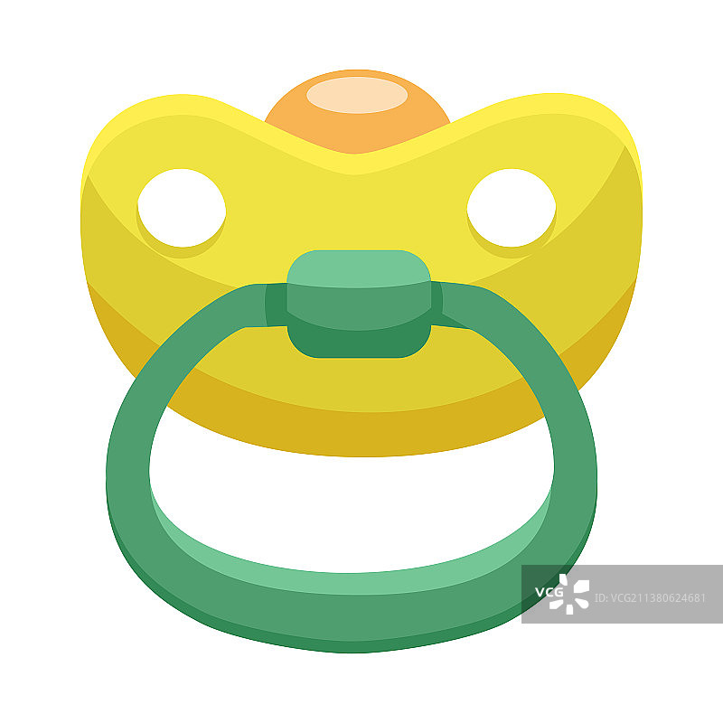 奶嘴和黄色符号图片素材