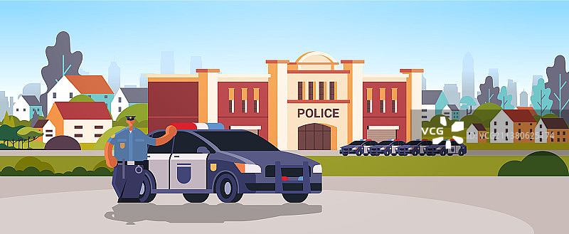 城市警察局建筑图片素材