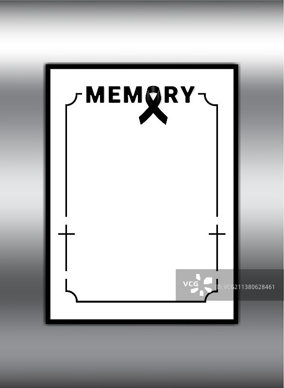 白色背景上的黑色意识丝带图片素材