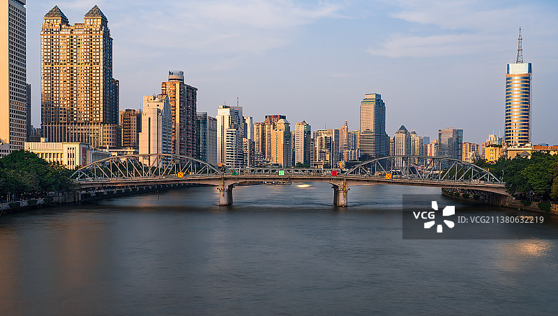 广州，海珠桥，珠江图片素材