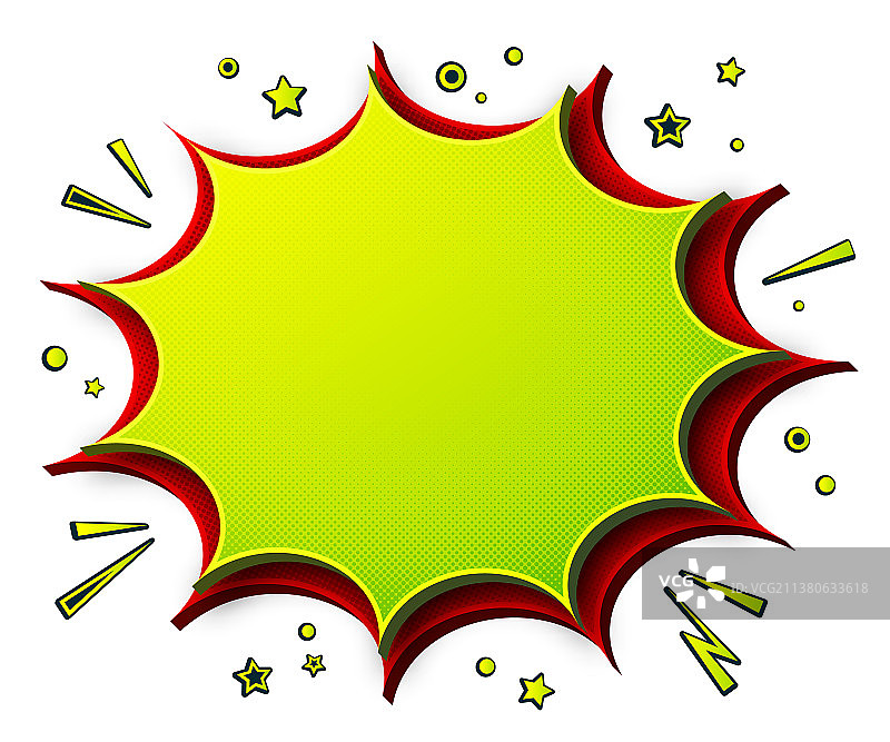 彩色漫画背景卡通对话气泡图片素材