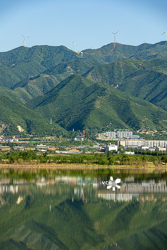 亚洲中国山西运城盐湖图片素材