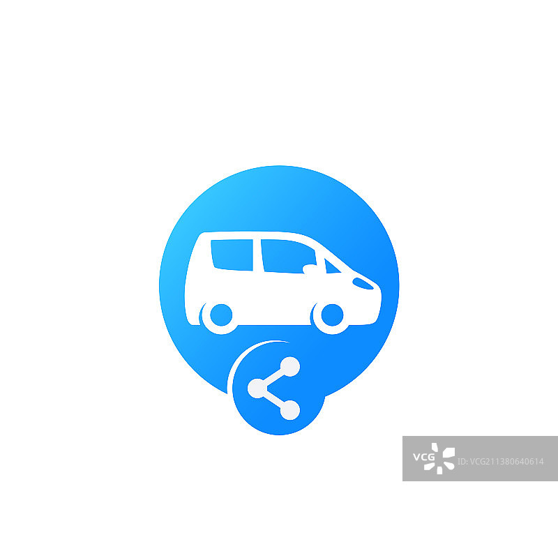 网页共享汽车图标图片素材