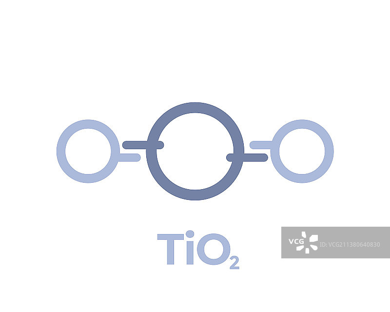 二氧化钛分子图标图片素材