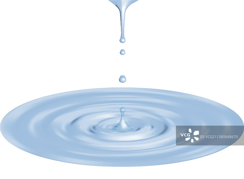 透明水滴和水坑图片素材
