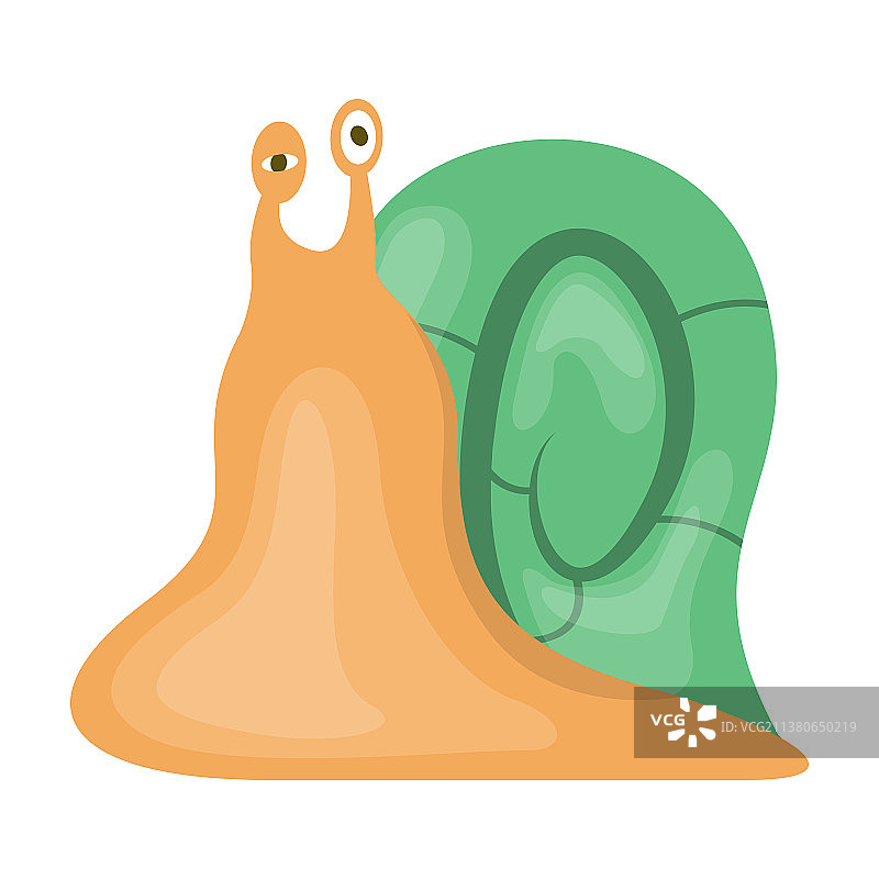 动物蜗牛卡通图标图片素材