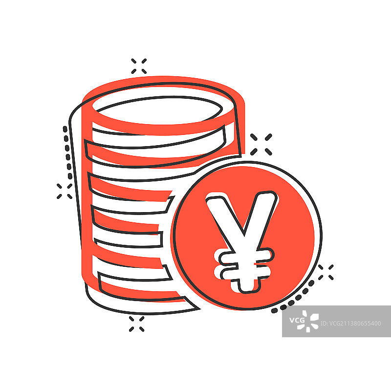 卡通元货币在漫画中的货币图标图片素材