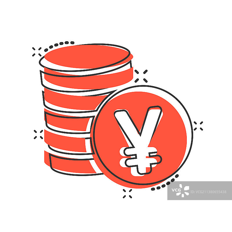 卡通元货币在漫画中的货币图标图片素材