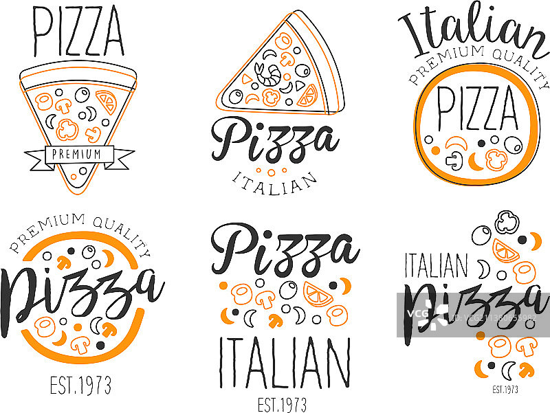 披萨店logo合集图片素材